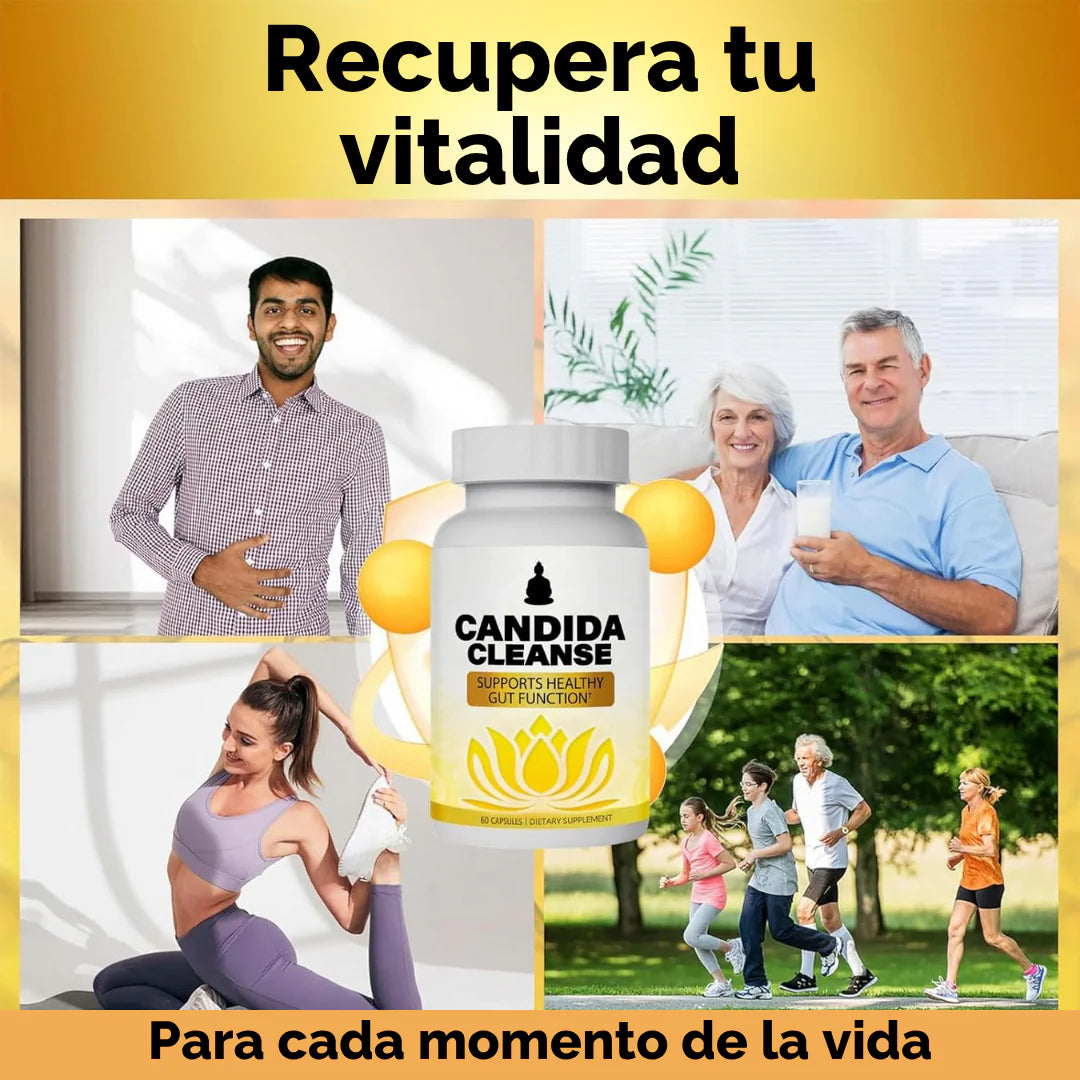 Cándida Cleanse®- Controla Antojos, Desinflama Abdomen y Combate Cansancio