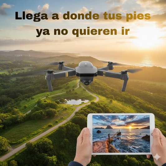 Dron Plegable - Cámara Voladora - Captura vistas impresionantes y crea recuerdos únicos.