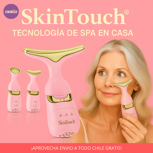 SkinTouch® - Masajeador Facial con Vibración 3 en 1