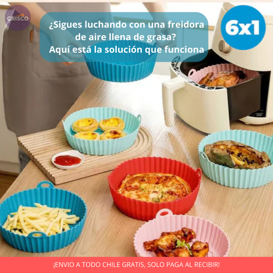 SILICONAS 6x - Antiadherentes - Mas limpieza, más tiempo para disfrutar tu comida