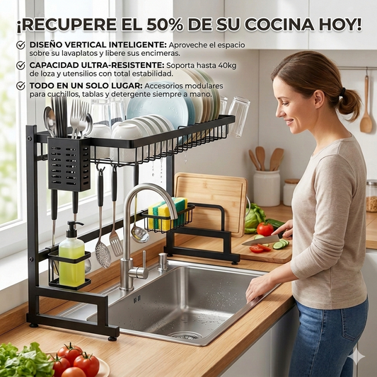 Kitchenrack™ - Libere sus superficies para cocinar cómodamente hoy.